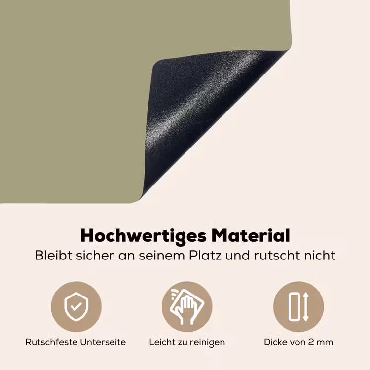 Vintage - Sage - Groen Inductie beschemer met haakjes klein 777 -ky-onderkant-de