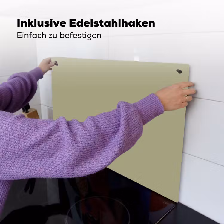 Vintage - Sage - Groen Inductie beschemer met haakjes klein 777 -ky-ophangen-de