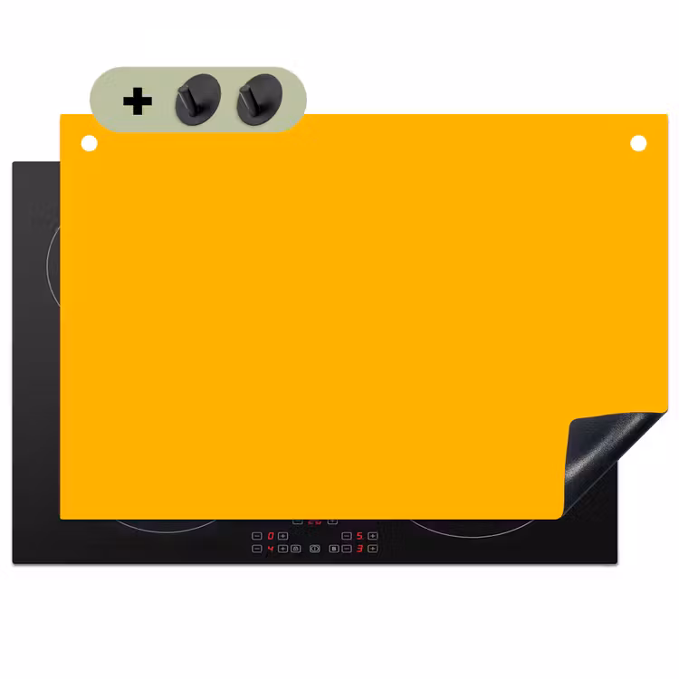 Vivid - Amber - Geel Inductie beschemer met haakjes klein 777 -3d