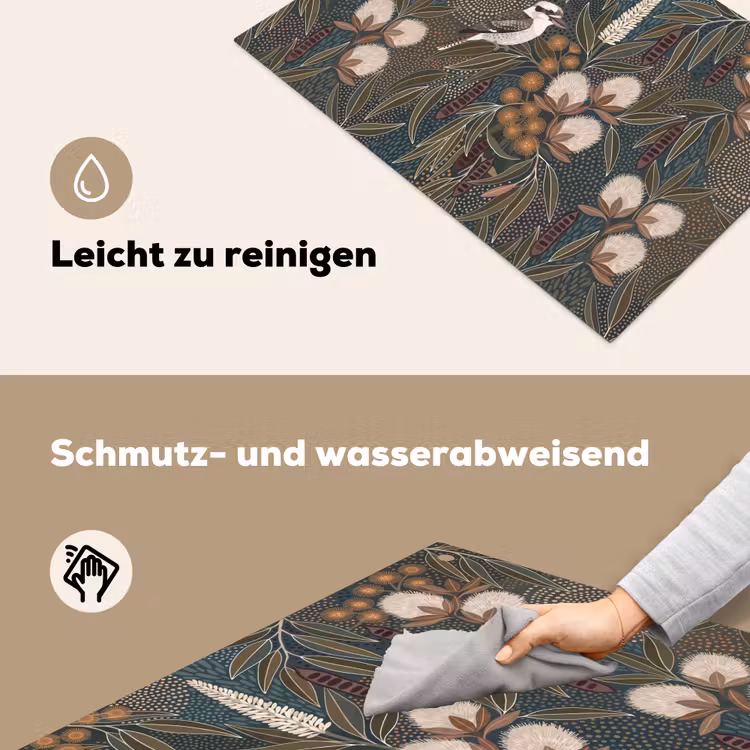 Vogel - Bladeren - Natuur - Illustratie - Groen Inductie beschemer met haakjes klein -ky-schoon-de