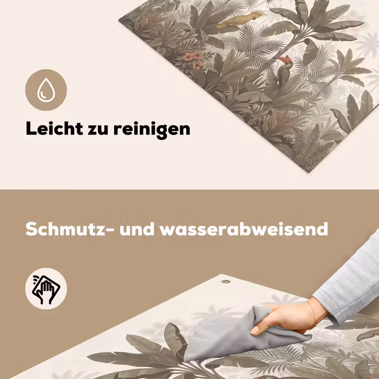 Vogel - Jungle - Tropisch - Illustratie - Groen Inductie beschemer met haakjes klein -ky-schoon-de