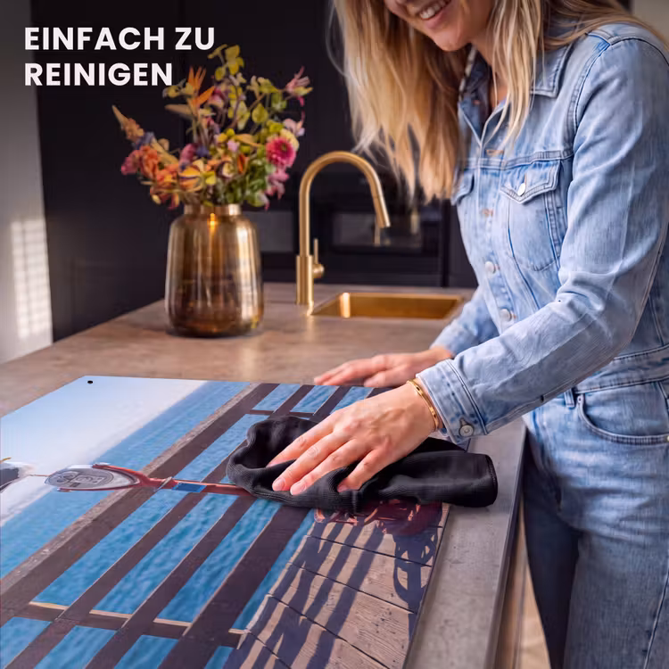 Vogel - Verrekijker - Kust - Zee - Blauw Inductie beschemer met haakjes klein -ky-schoon-de