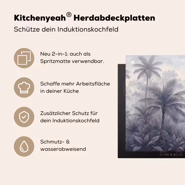 Vogel - Vliegend - Jungle - Vintage - Dieren Inductie beschemer met haakjes klein -ky-usp-de