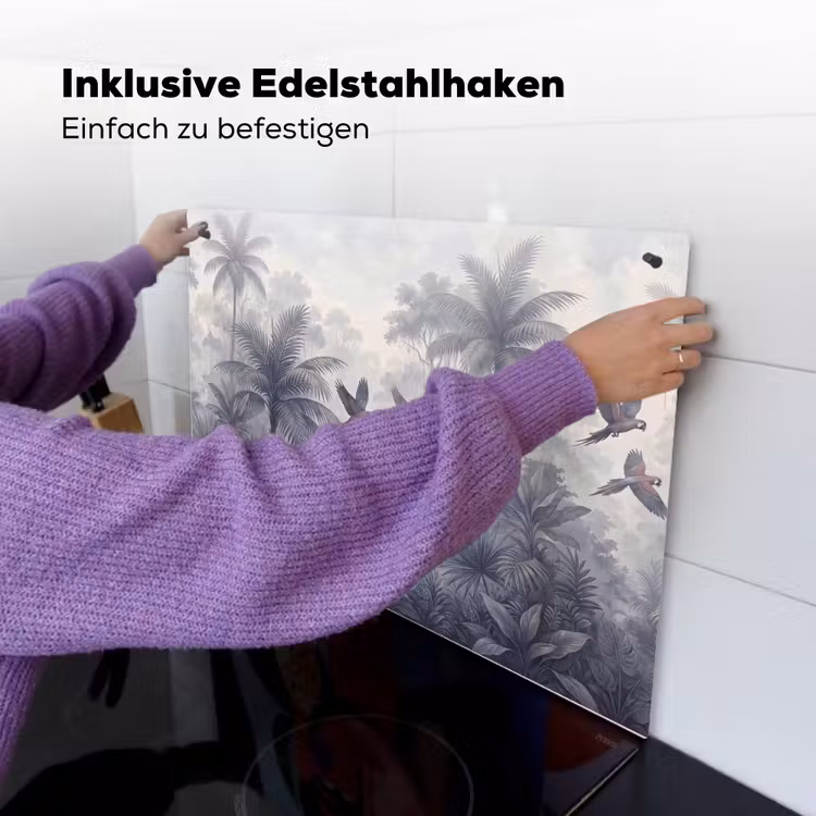 Vogel - Vliegend - Jungle - Vintage - Dieren Inductie beschemer met haakjes klein -ky-ophangen-de