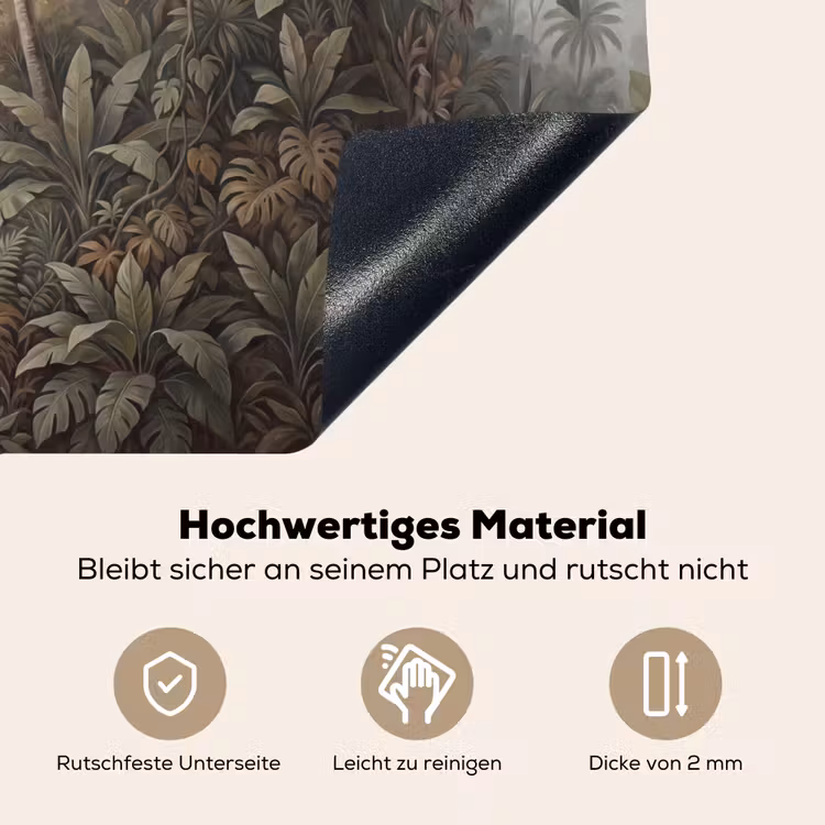 Vogel - Vliegend - Tropisch - Landschap - Klassiek Inductie beschemer met haakjes klein -ky-onderkant-de