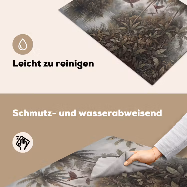 Vogel - Vliegend - Tropisch - Landschap - Klassiek Inductie beschemer met haakjes klein -ky-schoon-de