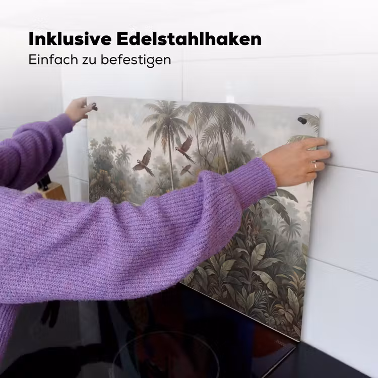 Vogel - Vliegend - Tropisch - Landschap - Klassiek Inductie beschemer met haakjes klein -ky-ophangen-de