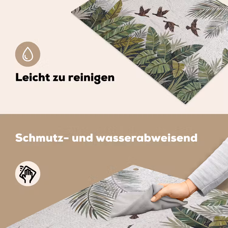 Vogel - Vliegend - Tropisch - Mozaïek - Groen Inductie beschemer met haakjes klein -ky-schoon-de