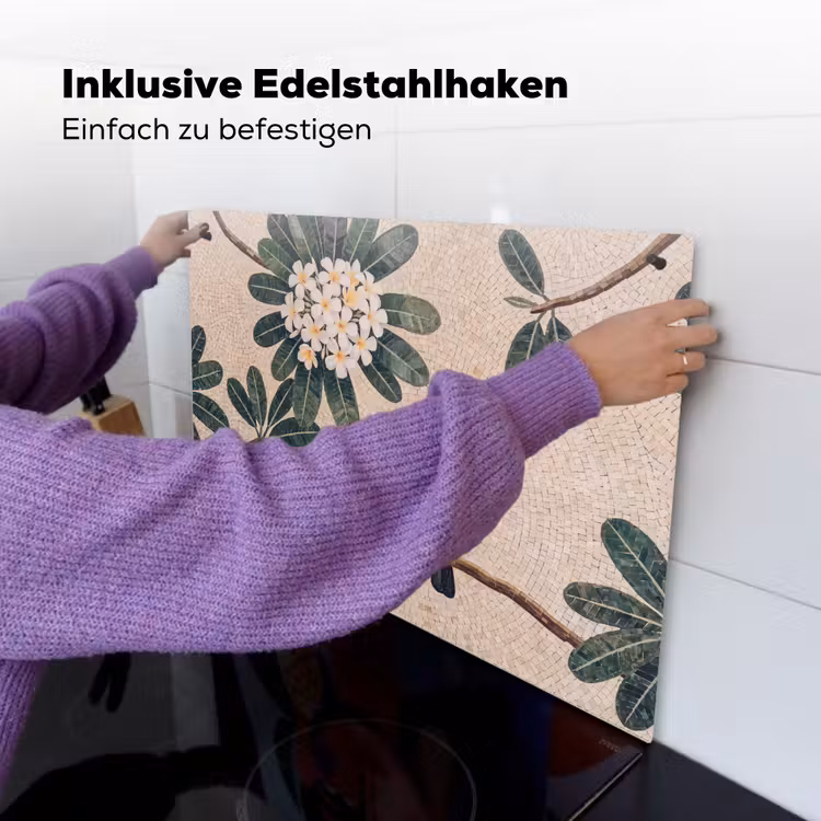 Vogel - Mozaïek - Tropisch - Natuur - Kleurrijk Inductie beschemer met haakjes klein -ky-ophangen-de