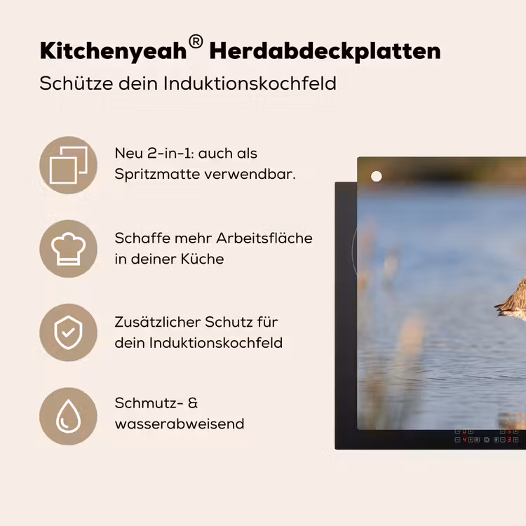 Vogel - Steltloper - Water - Natuur Inductie beschemer met haakjes klein -ky-usp-de