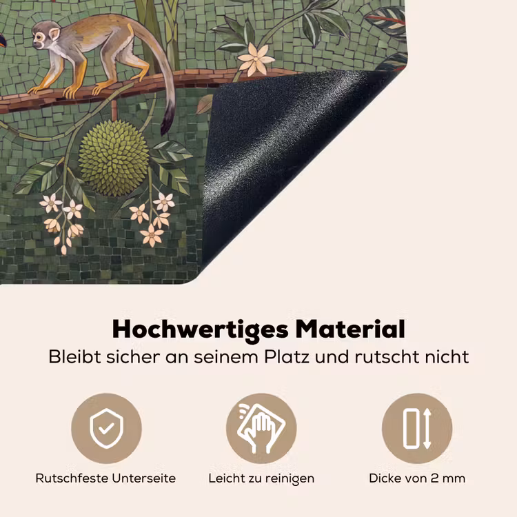 Vogel - Dier - Jungle - Mozaïek - Natuur Inductie beschemer met haakjes klein -ky-onderkant-de