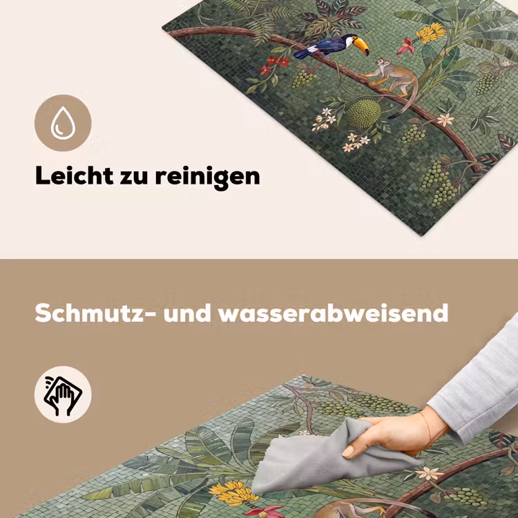 Vogel - Dier - Jungle - Mozaïek - Natuur Inductie beschemer met haakjes klein -ky-schoon-de
