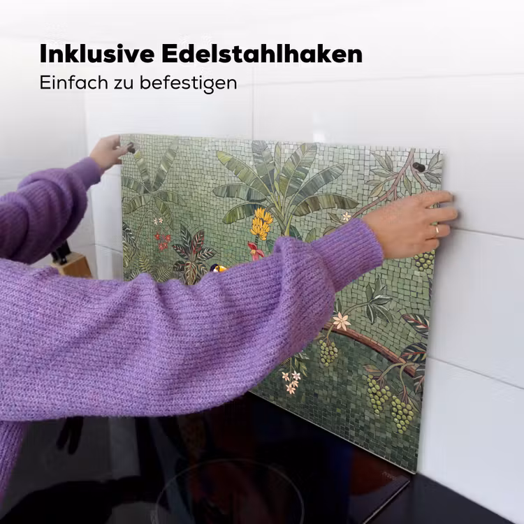 Vogel - Dier - Jungle - Mozaïek - Natuur Inductie beschemer met haakjes klein -ky-ophangen-de
