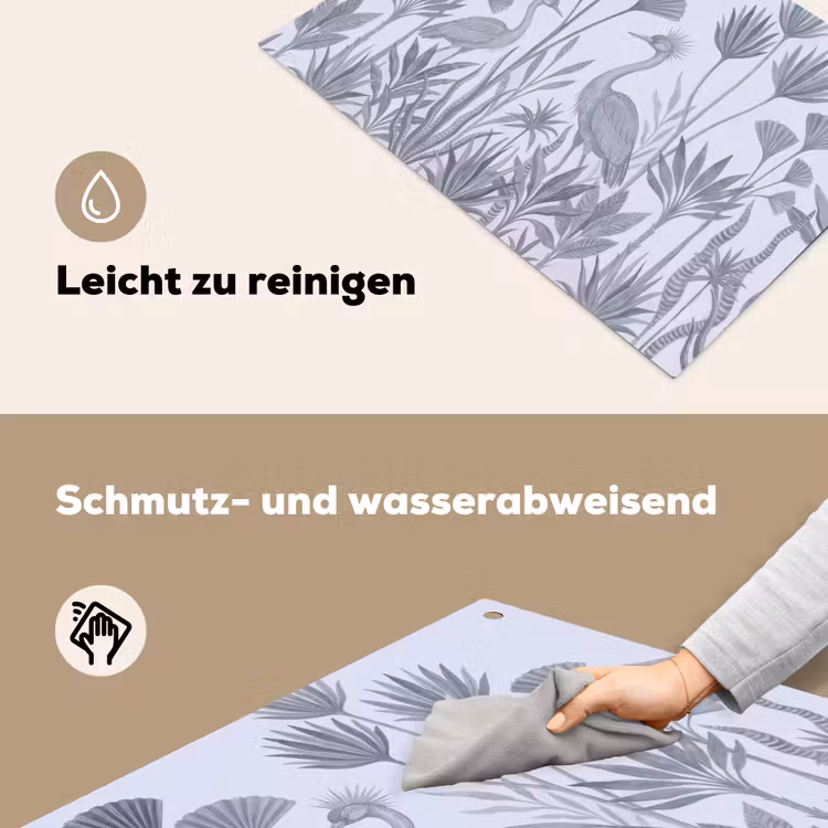 Vogel - Tropisch - Illustratie - Blauwgrijs - Natuur Inductie beschemer met haakjes klein -ky-schoon-de