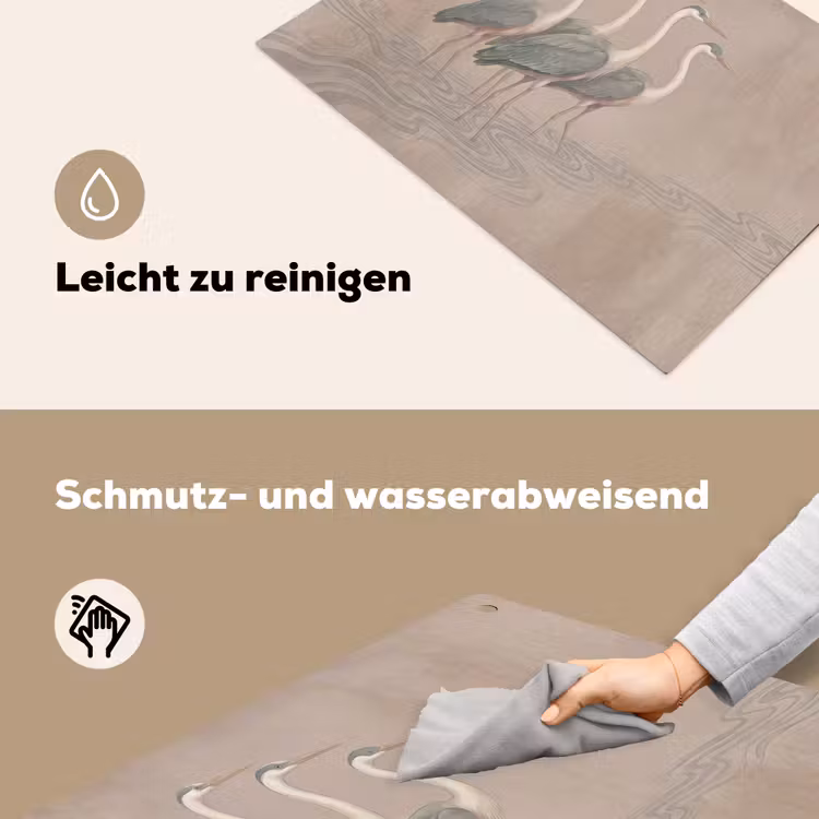 Vogel - Water - Natuur - Vintage Inductie beschemer met haakjes klein -ky-schoon-de