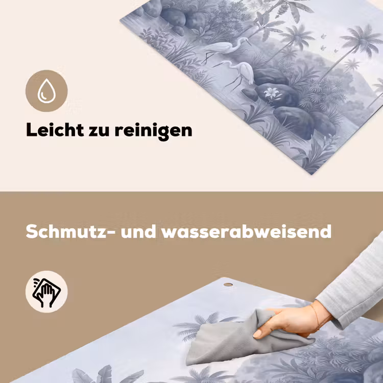 Vogel - Water - Tropisch - Natuur - Blauw Inductie beschemer met haakjes klein -ky-schoon-de