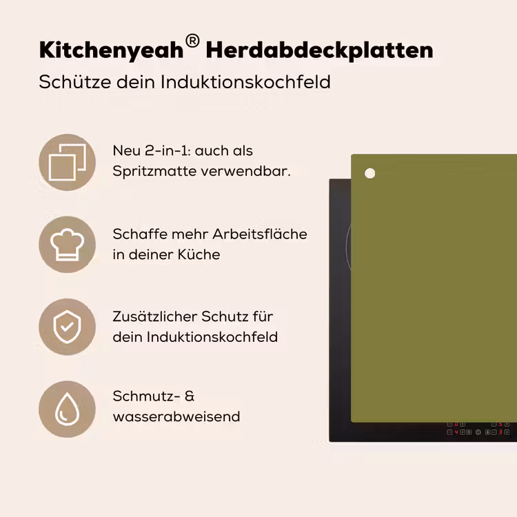 Juniper - Groen - Organisch Inductie beschemer met haakjes klein 777 -ky-usp-de