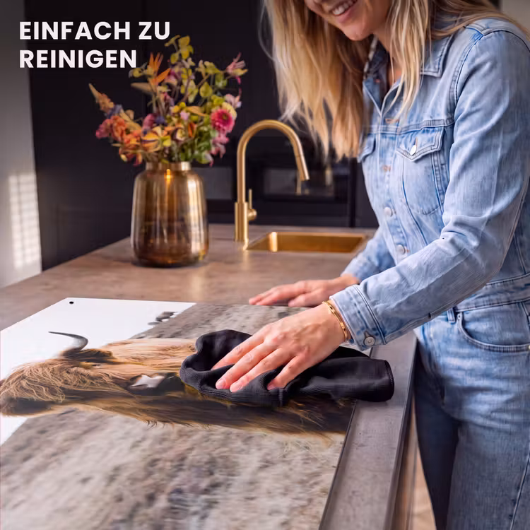 2-in-1 Herdabdeckplatte & Spritzschutz - Wächter der Highlands - Wachter van de Hooglanden Inductie beschemer met haakjes klein