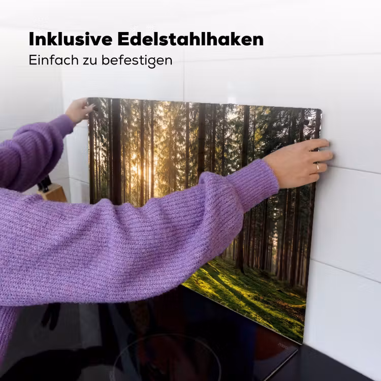 Bos - Gras - Zonlicht Inductie beschemer met haakjes klein -ky-ophangen-de