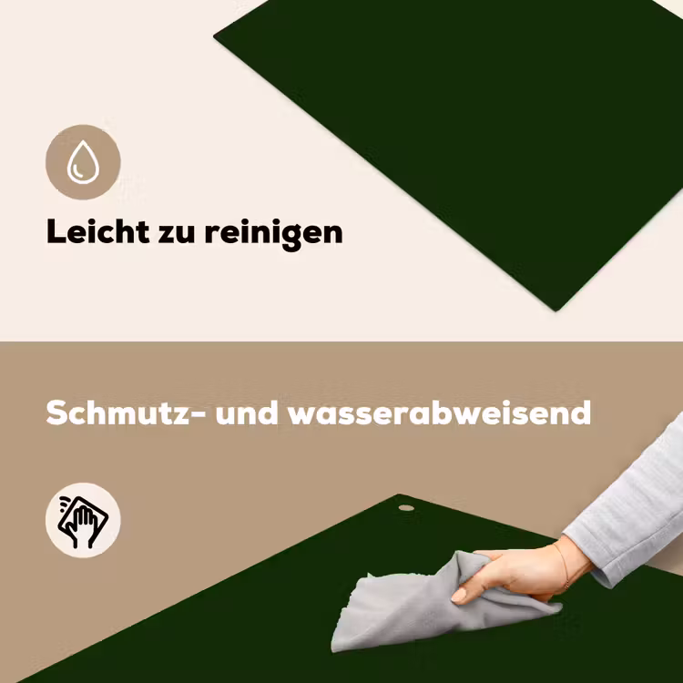 Forest - Green - Groen Inductie beschemer met haakjes klein 777 -ky-schoon-de
