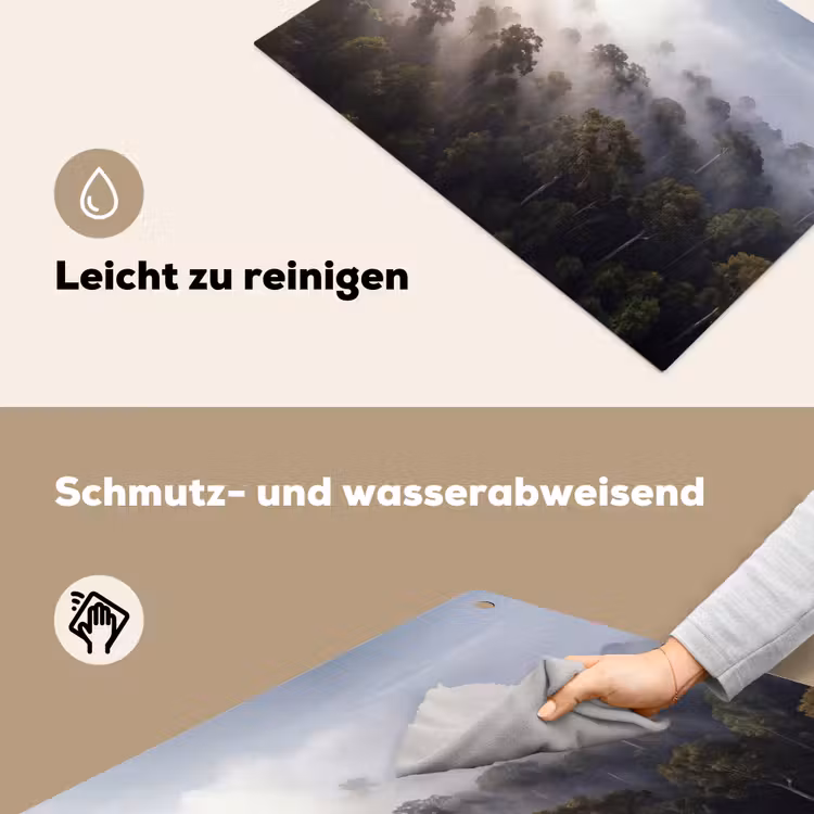 Bos - Mist - Natuur - Groen Inductie beschemer met haakjes klein -ky-schoon-de