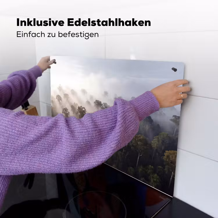 Bos - Mist - Natuur - Groen Inductie beschemer met haakjes klein -ky-ophangen-de