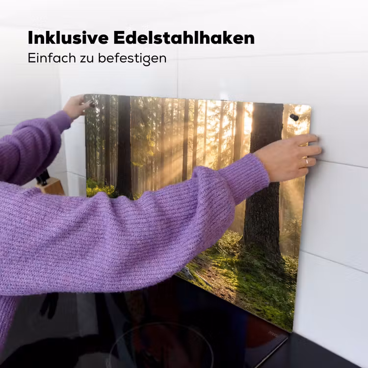 Bos - Zonlicht - Gras Inductie beschemer met haakjes klein -ky-ophangen-de