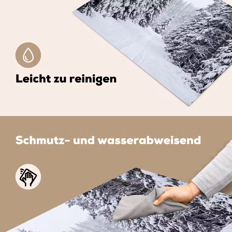 Bos - Winter - Sneeuw - Pad - Natuur Inductie beschemer met haakjes klein -ky-schoon-de