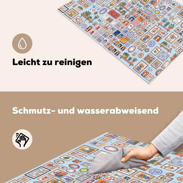 Wanddecoratie - Collectie - Huis - Illustratief - Kleurrijk Inductie beschemer met haakjes klein -ky-schoon-de