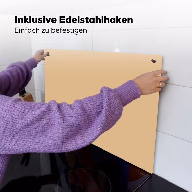 Warm - Sand - Nude Inductie beschemer met haakjes klein 777 -ky-ophangen-de