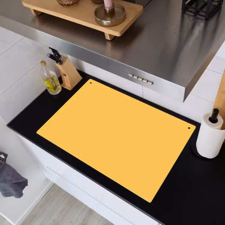 Warm - Sand - Terracotta Inductie beschemer met haakjes klein 777 -sfeer1