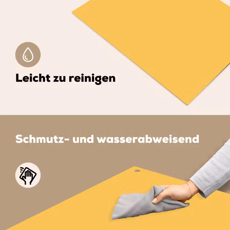 Warm - Sand - Terracotta Inductie beschemer met haakjes klein 777 -ky-schoon-de