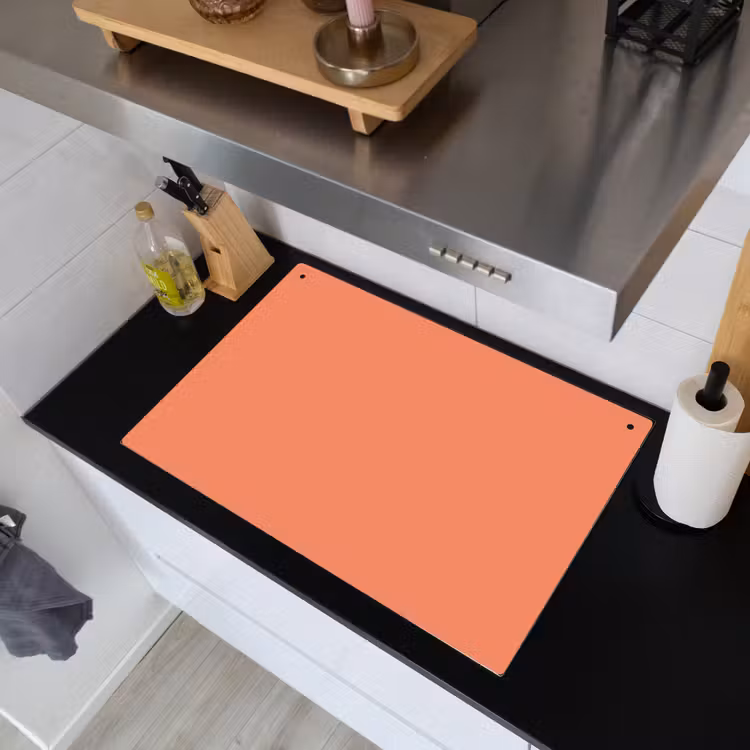 Warm - Clay - Terracotta Inductie beschemer met haakjes klein 777 -sfeer1