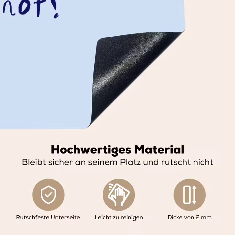 Why not - Blauw - Donker blauw - Quote Inductie beschemer met haakjes klein -ky-onderkant-de
