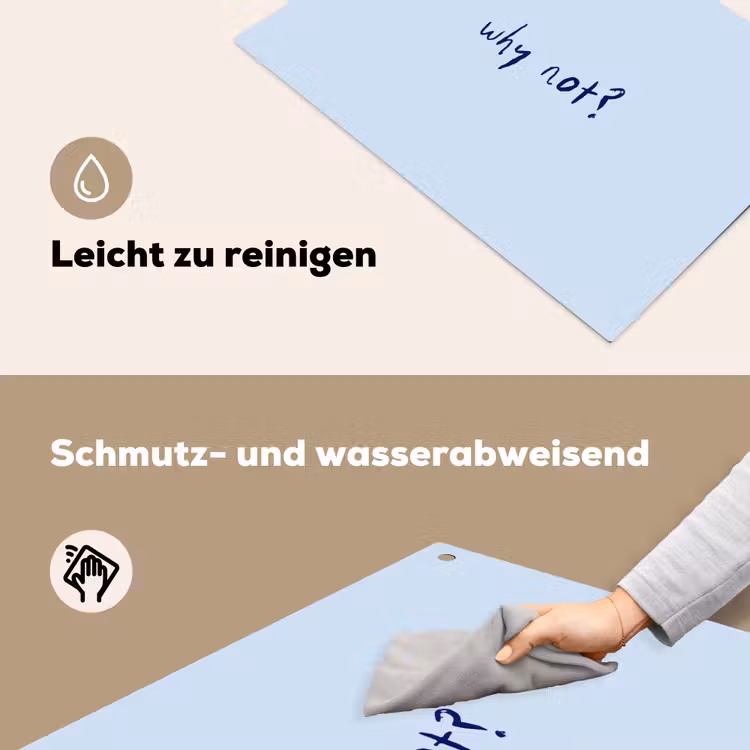 Why not - Blauw - Donker blauw - Quote Inductie beschemer met haakjes klein -ky-schoon-de
