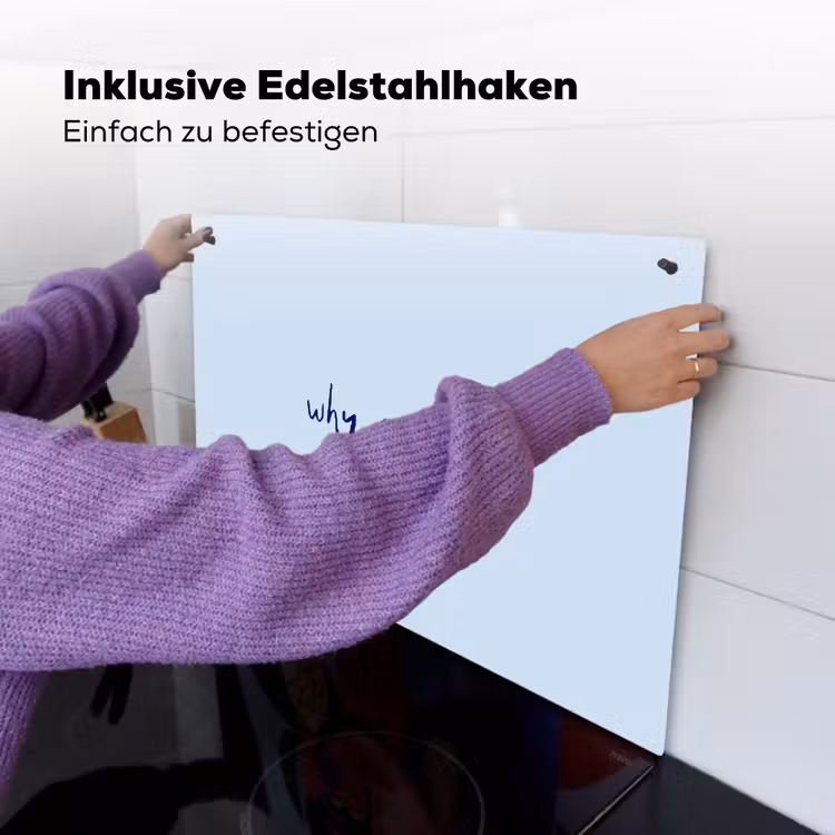 Why not - Blauw - Donker blauw - Quote Inductie beschemer met haakjes klein -ky-ophangen-de