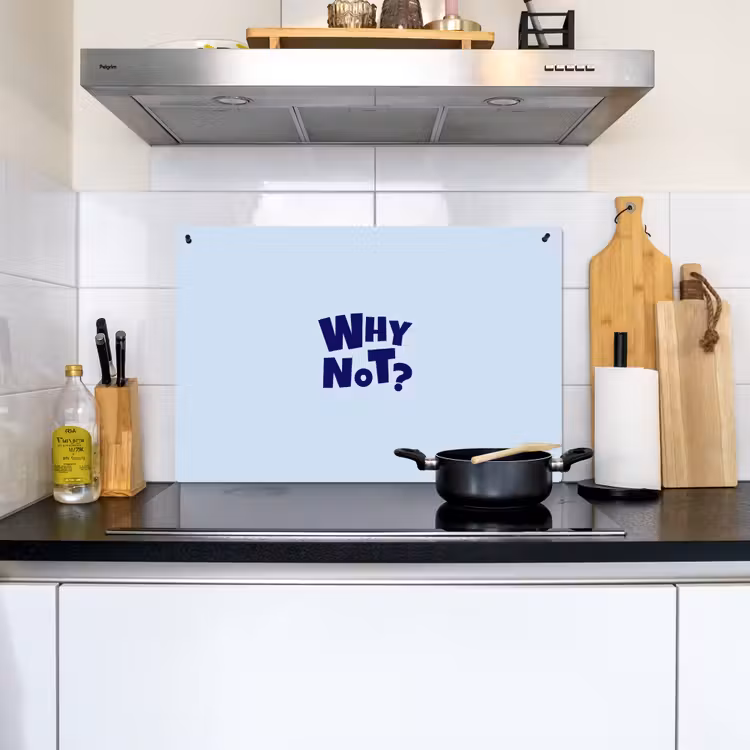 Why not - Blauw - Licht blauw - Quote Inductie beschemer met haakjes klein -sfeer2