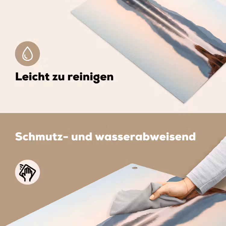 Water - Bomen - Mistlaag Inductie beschemer met haakjes klein -ky-schoon-de