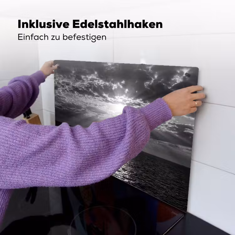 Water - Boot - Lucht - Natuur - Zwart-wit Inductie beschemer met haakjes klein -ky-ophangen-de