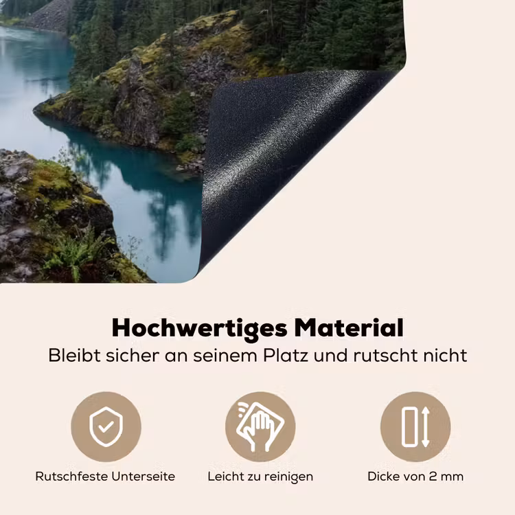 Waterval - Bomen - Bergen Inductie beschemer met haakjes klein -ky-onderkant-de