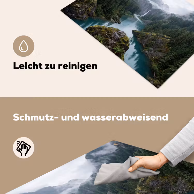 Waterval - Bomen - Bergen Inductie beschemer met haakjes klein -ky-schoon-de