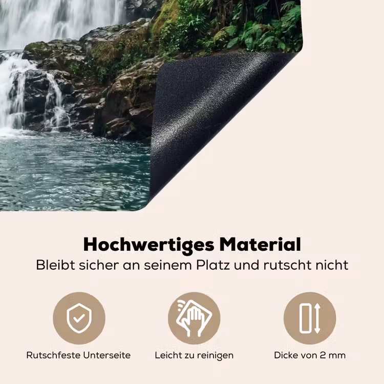 Waterval - Bos - Natuur - Groen Inductie beschemer met haakjes klein -ky-onderkant-de