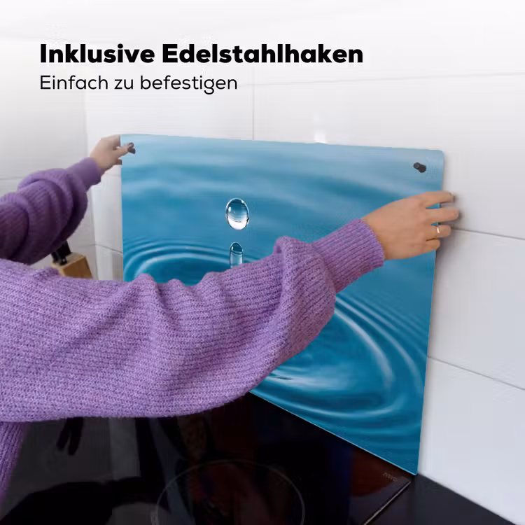 Waterdruppel - Water - Oppervlakte Inductie beschemer met haakjes klein -ky-ophangen-de