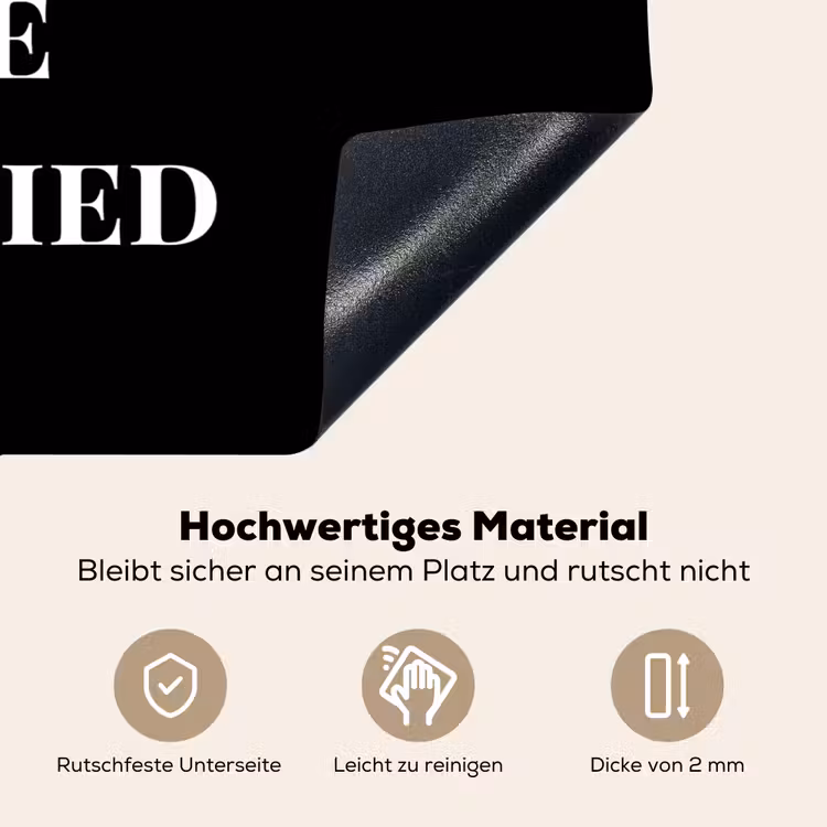 2-in-1 Herdabdeckplatte & Spritzschutz - Weihnachten - Schwarz - Weiß - Zitat - Lustig - Kerst - Zwart - Wit - Quote - Grappig Inductie beschemer met haakjes klein