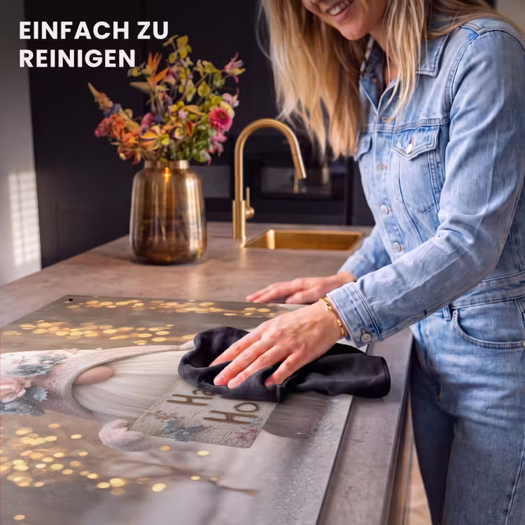 2-in-1 Herdabdeckplatte & Spritzschutz - Weihnachten - Wichtel - Teller - Bunt - Kerst - Gnome - Bord - Kleurrijk Inductie beschemer met haakjes klein