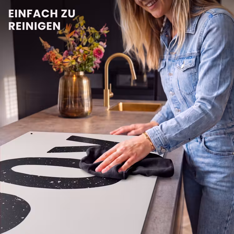 2-in-1 Herdabdeckplatte & Spritzschutz - Weihnachten - Zitat - Freude - Schwarz - Feiertage - Kerst - Quote - Joy - Zwart - Feestdagen Inductie beschemer met haakjes klein
