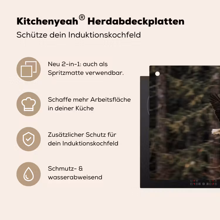 Zeearend - Vliegen - Bos - Natuur Inductie beschemer met haakjes klein -ky-usp-de