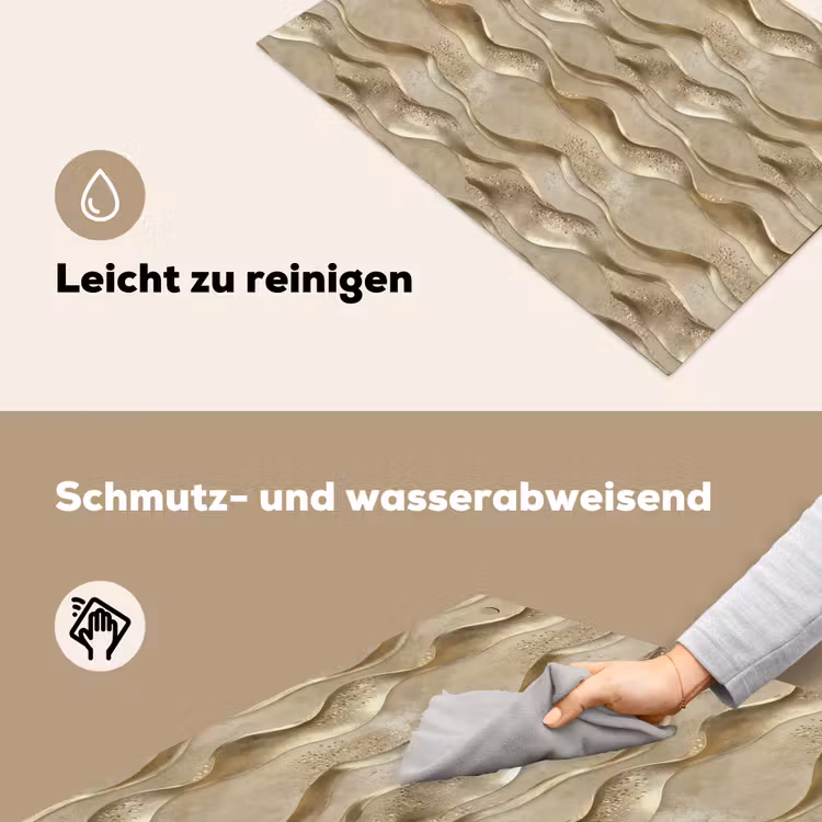 Golven - Patroon - Goud Inductie beschemer met haakjes klein 777 -ky-schoon-de