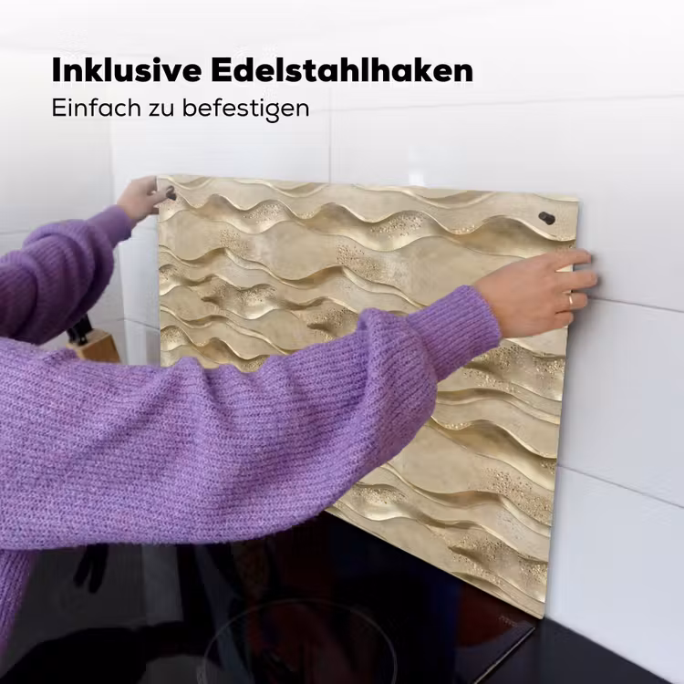 Golven - Patroon - Goud Inductie beschemer met haakjes klein 777 -ky-ophangen-de