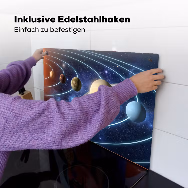 Ruimte - Zonnestelsel - Blauw Inductie beschemer met haakjes klein -ky-ophangen-de